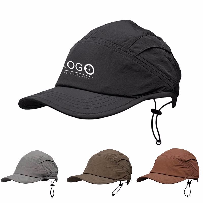 Japanese Solid 5-Panel Waterproof Sports Cap