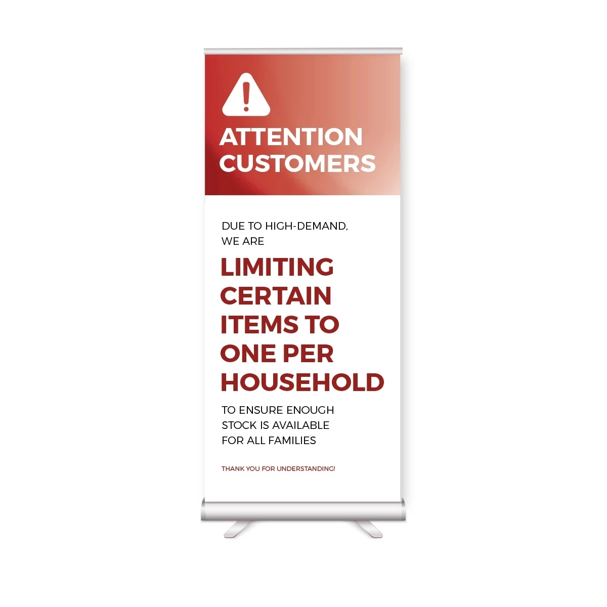 Limited Products Shelf - Rack Card, 4" x 9", Multiple colors 1