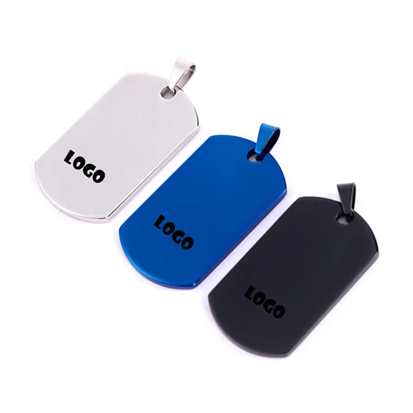 Customized Printed Stainless Steel Metal Pet Dog ID Tags 1