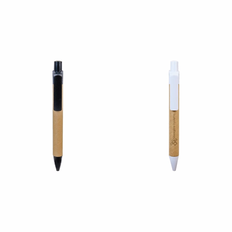 5.5" Eco-Friendly Recycled Paper Pen with Trim