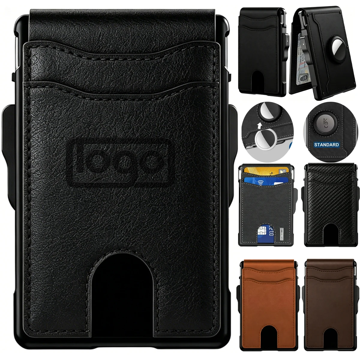 Carbon Fiber Texture RFID Wallet 1