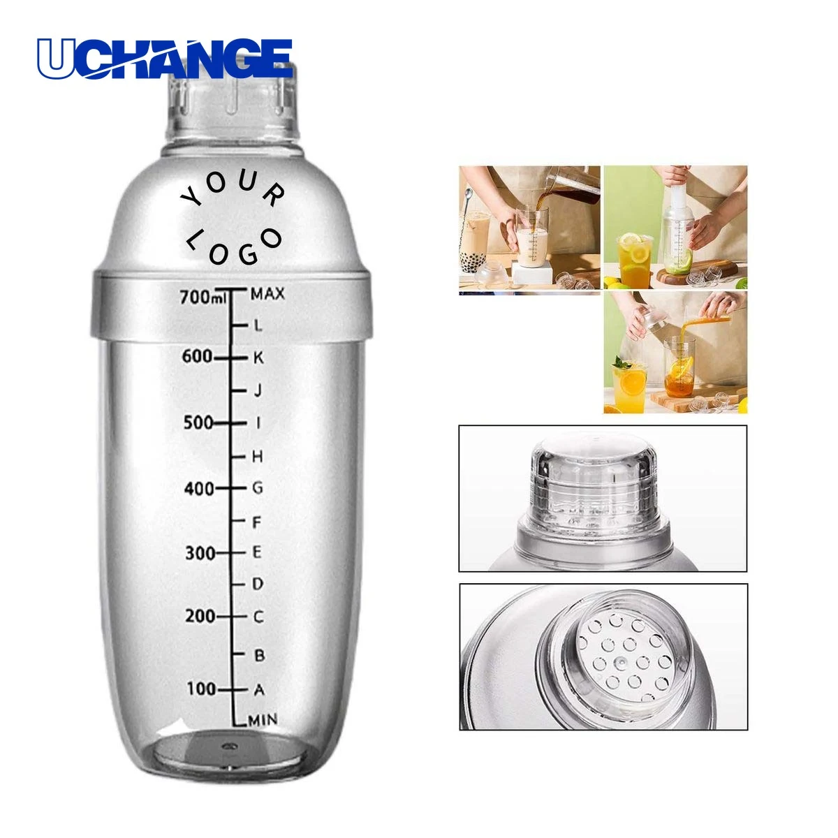 Drink Shaker Tool 24oz with Measurement Markings 1