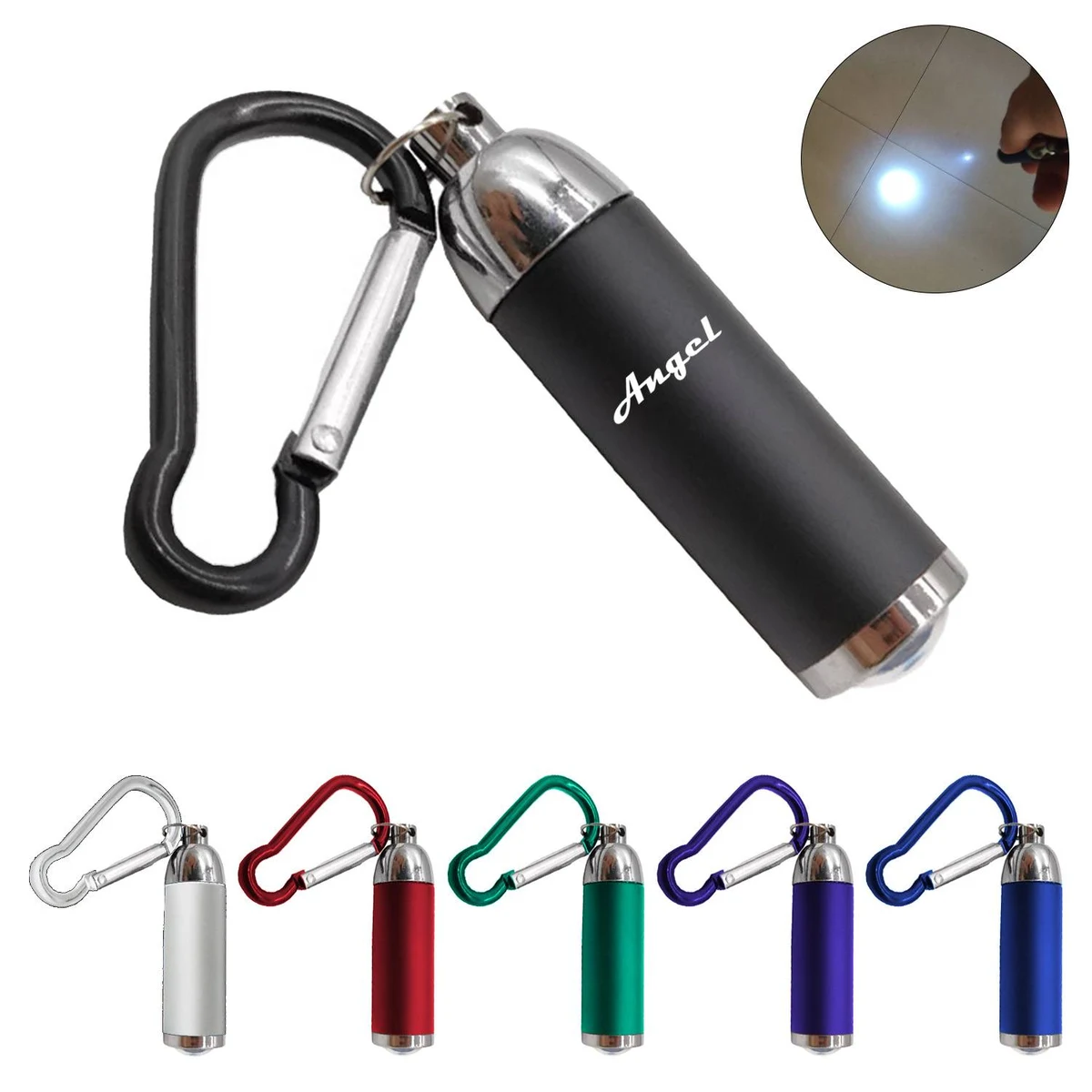 Mini Aluminum LED Flashlight Keychain 1