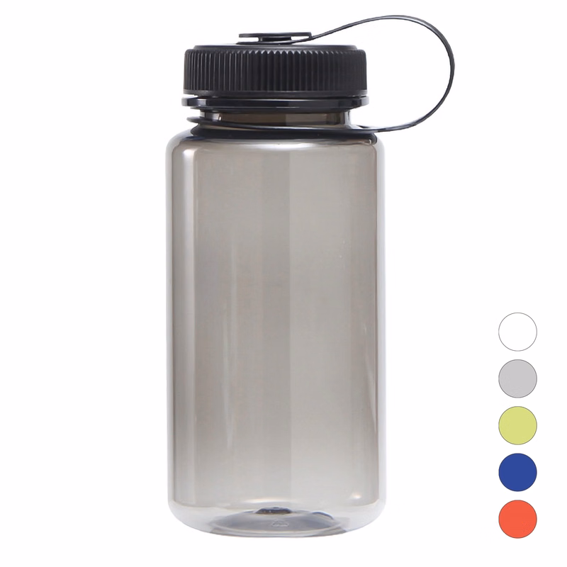 20oz. Clear Translucent Sports Bottles w Tethered Lid