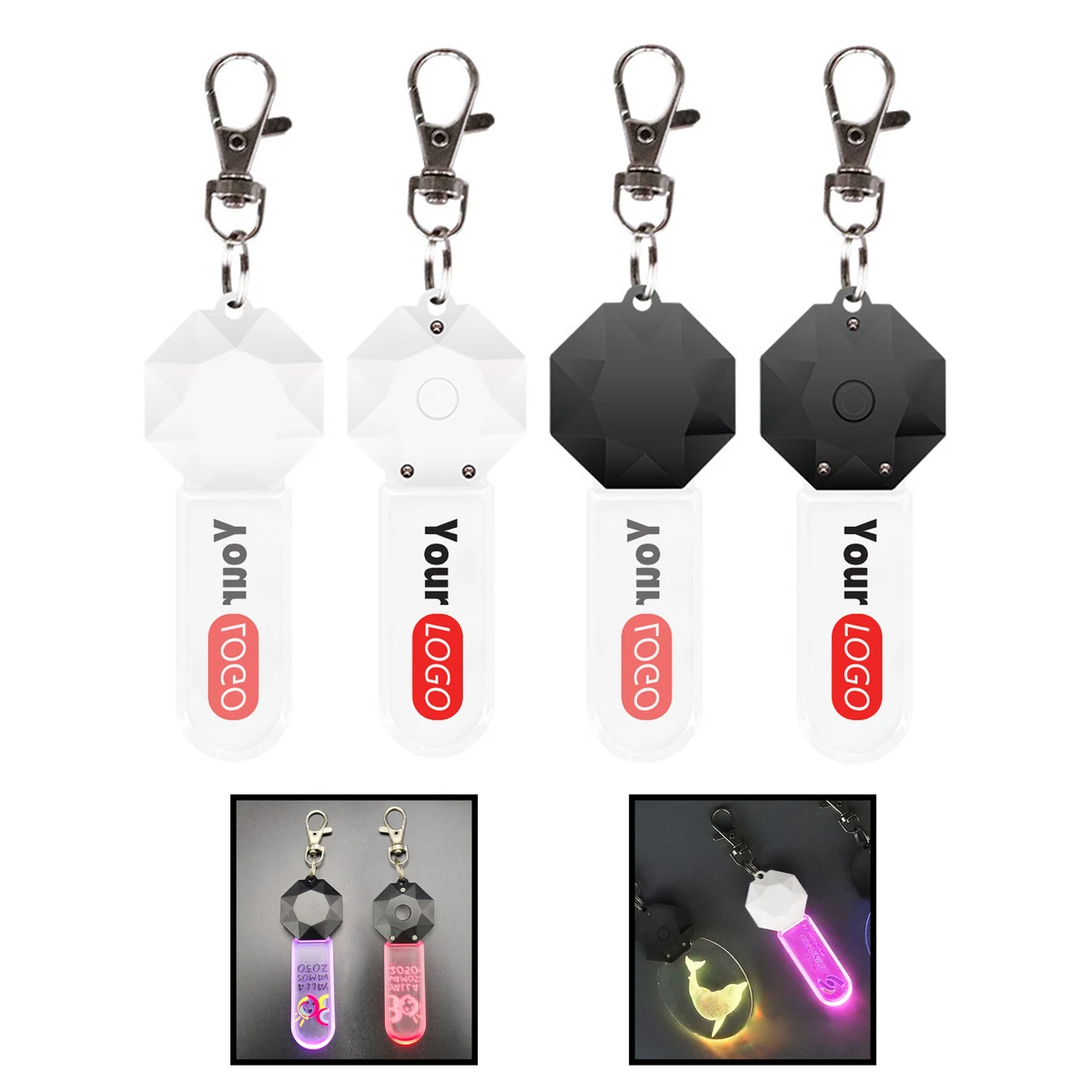 Acrylic Light Up Keychain 1