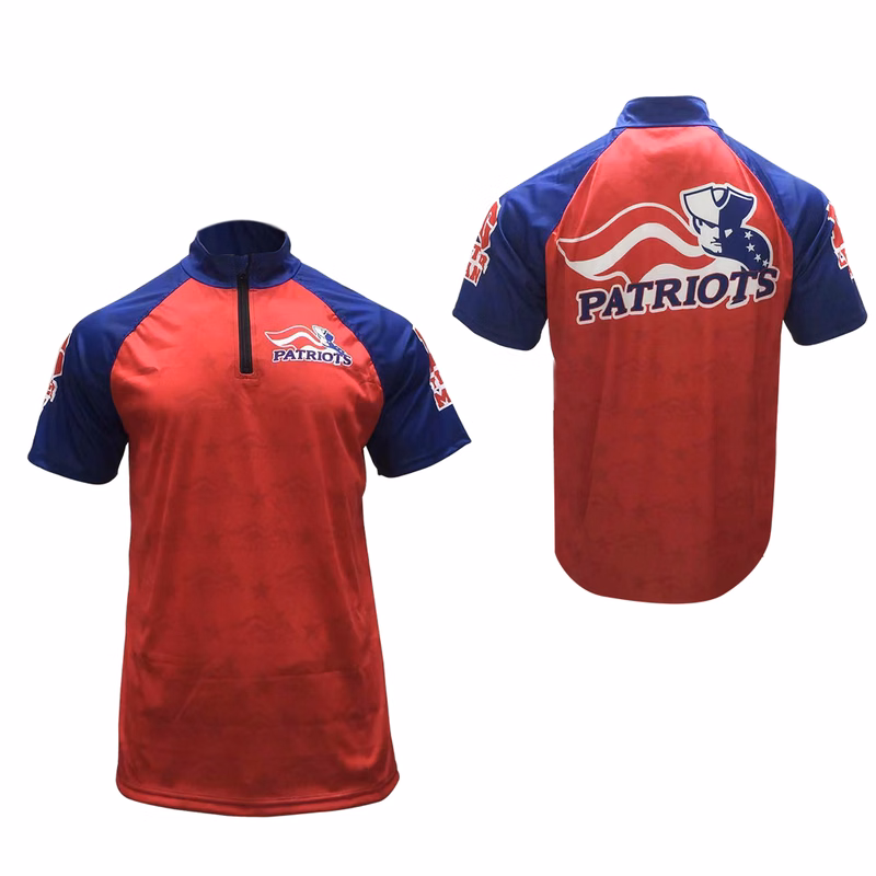 Men's 1/4 Zip Short Sleeve Smooth Polyester Shirt with Fleece Backing