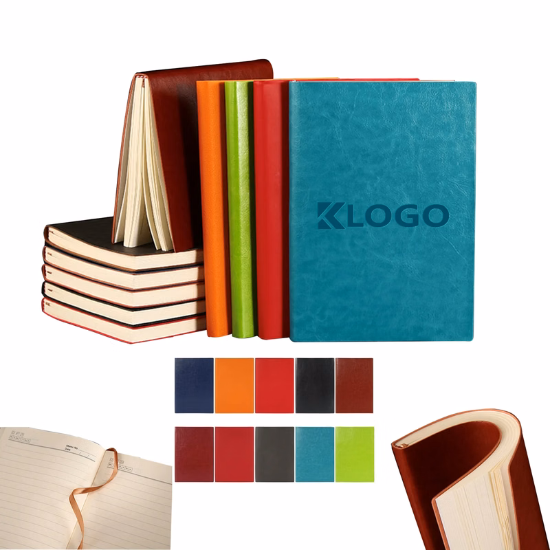 MOQ50 8" x 6" Soft PU Thick Notebook