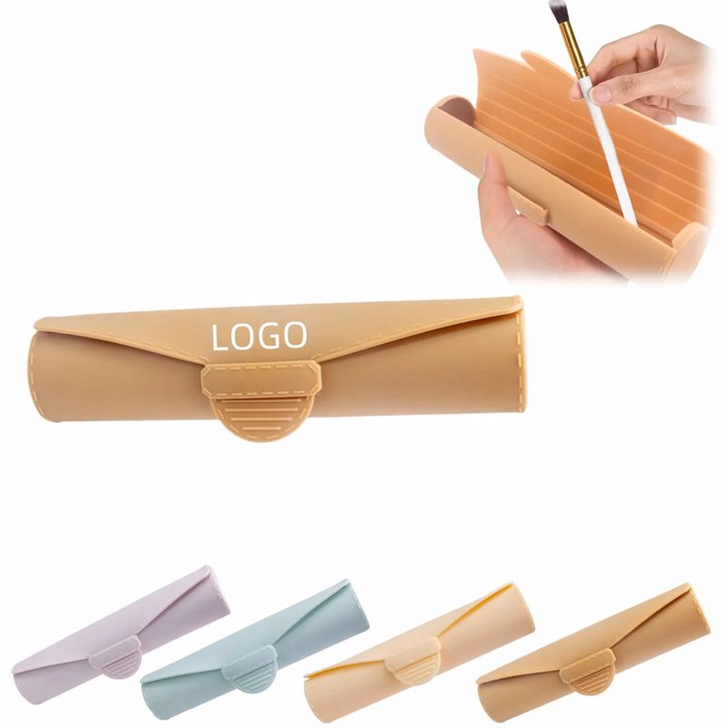 Silicone Makeup Brush Holder Cosmetic Bags Storage Box