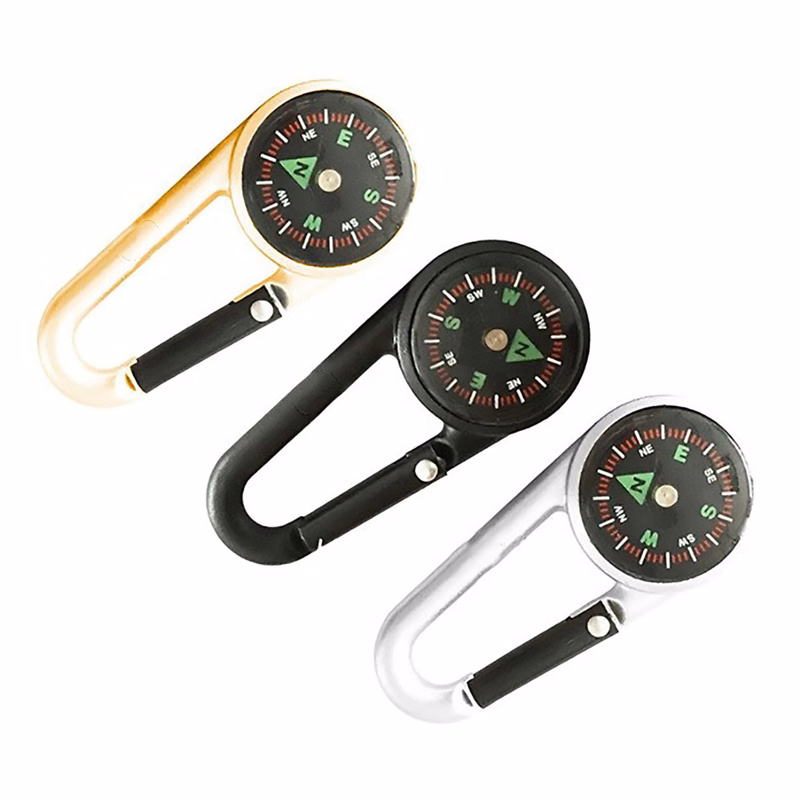 Carabiner w/Built-in Compass