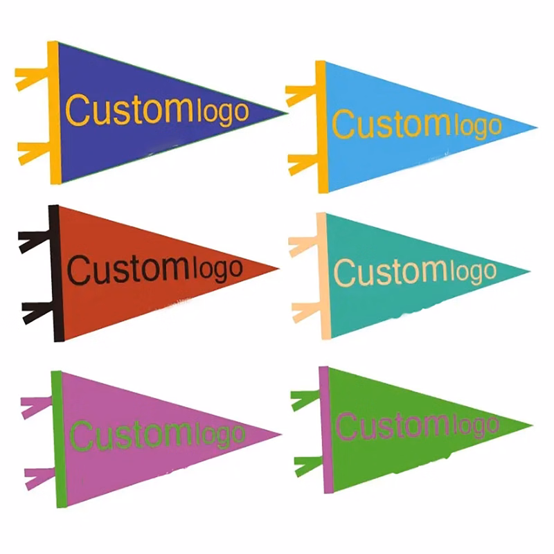 Customized Advertising Felt Fabric Pennant Flag