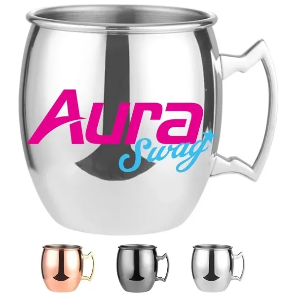 Custom 18 oz Stainless Steel Moscow Mule Mug — Signature Cocktail Gift Vessel 1