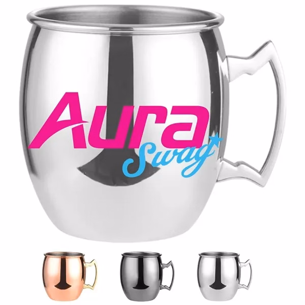 Custom 18 oz Stainless Steel Moscow Mule Mug — Signature Cocktail Gift Vessel