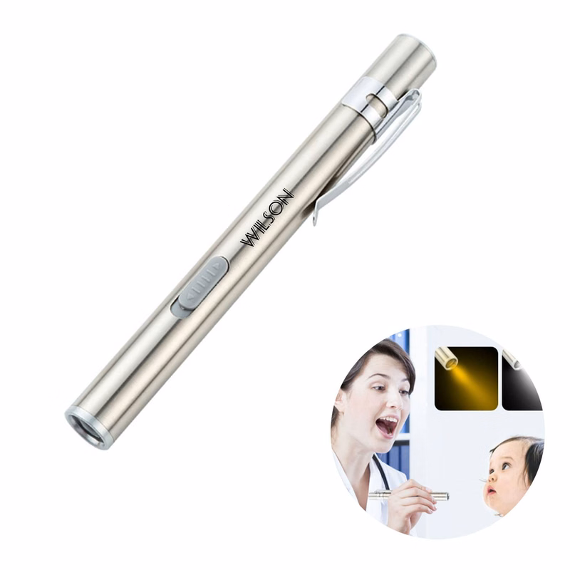 Mini rechargeable stainless steel flashlight