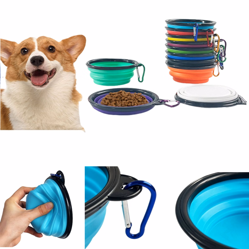 12oz Folding Silicone Pet Bowl