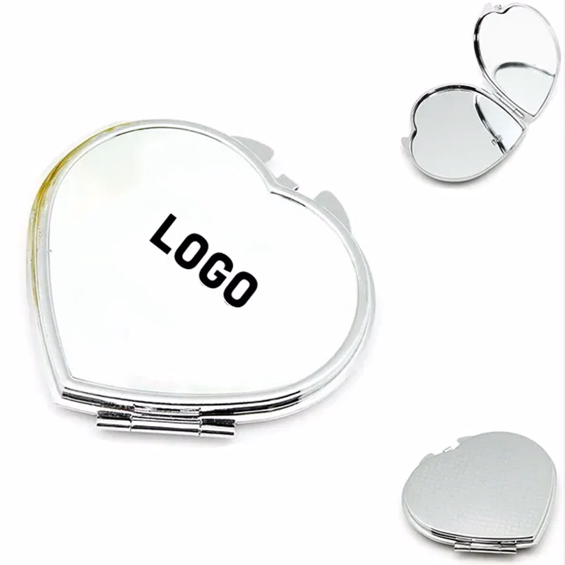 Heart Shaped Cosmetic Pocket Mirror