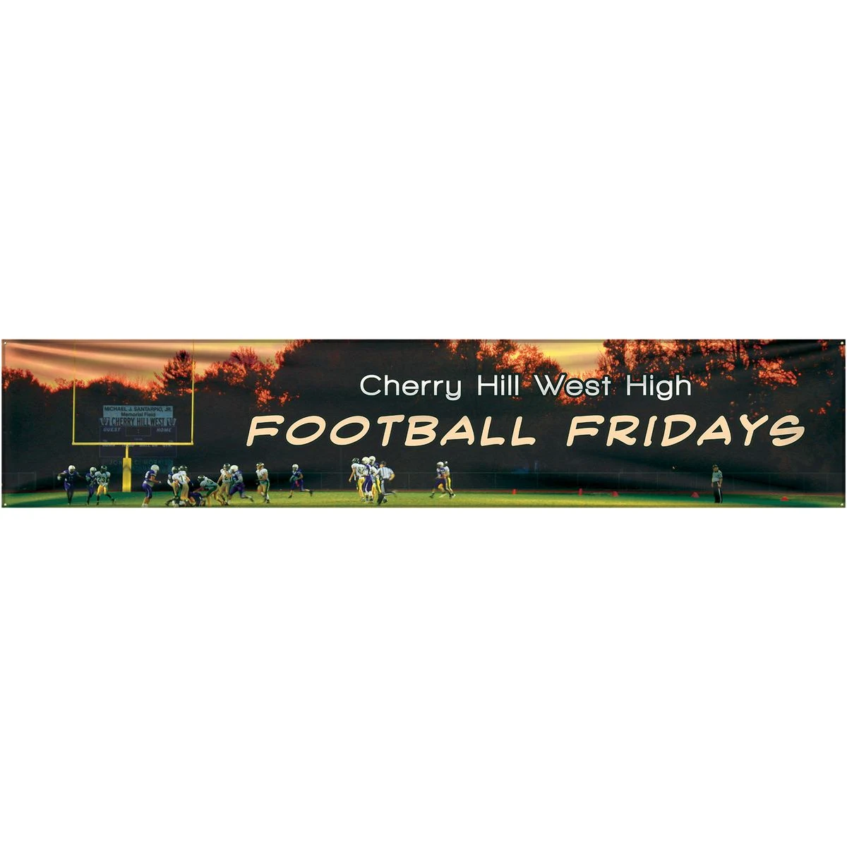 3' x 15' Custom Knitted Polyester Banner 1
