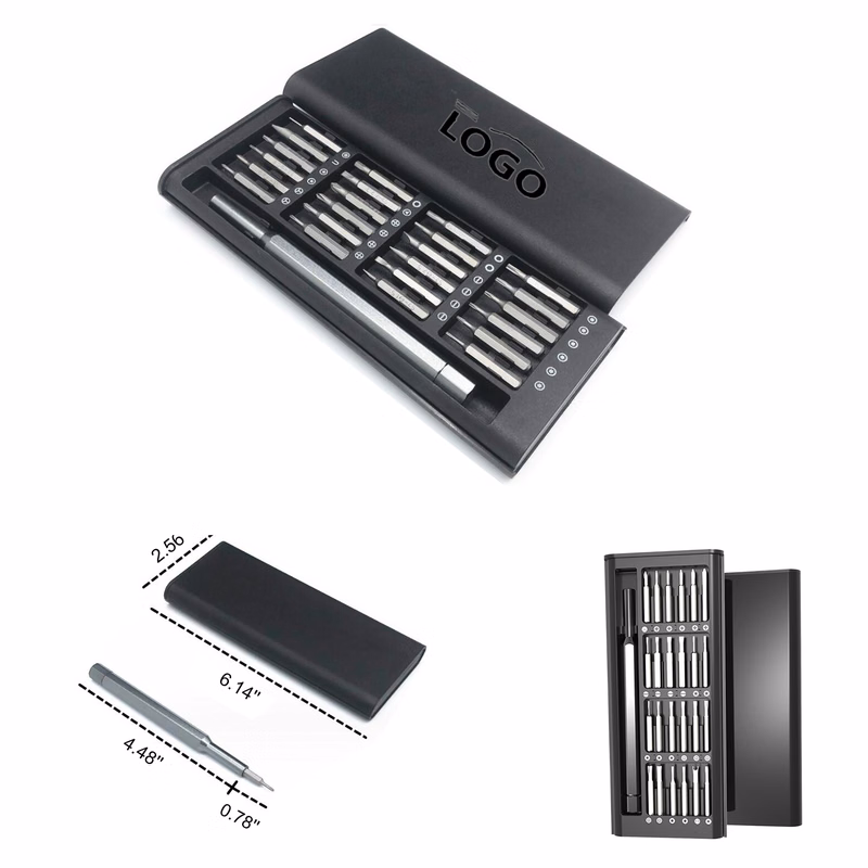 24-In-1 Precision Screwdriver Set With Aluminum Handle