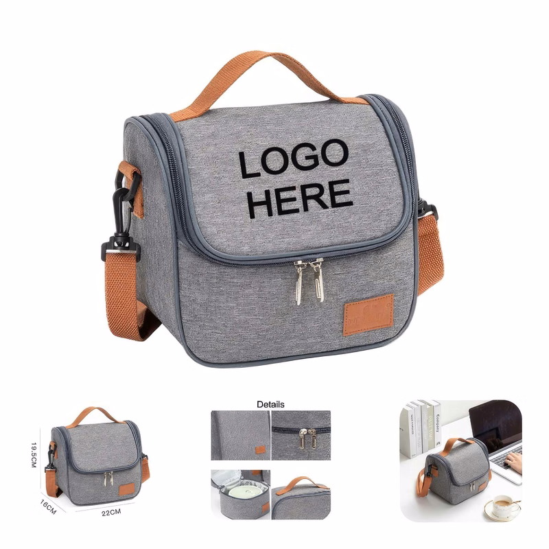 Insulated Lunch Bag for School Outdoor with Shoulder Belt