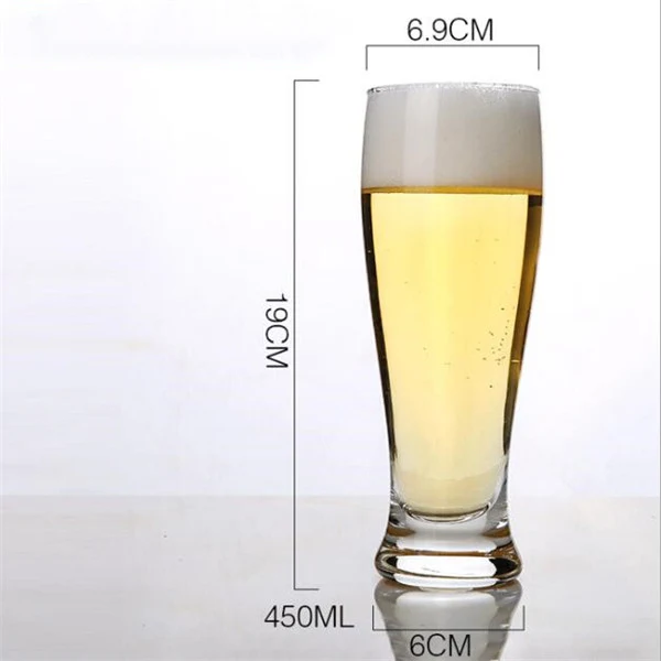 Clear Glass Beer Cups 1