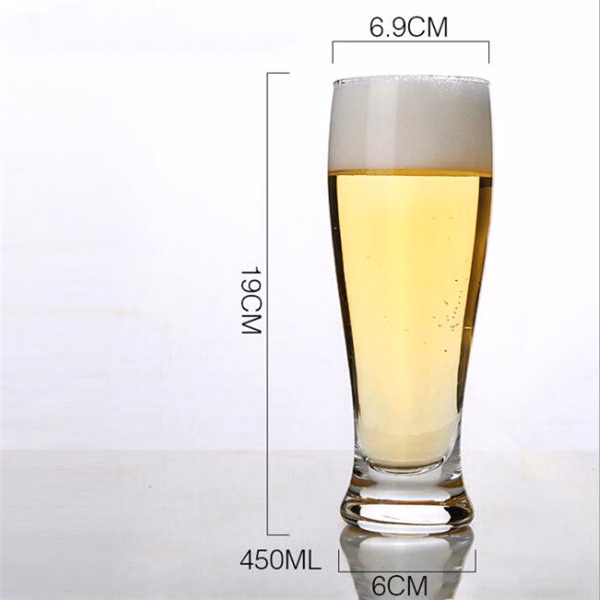 Clear Glass Beer Cups