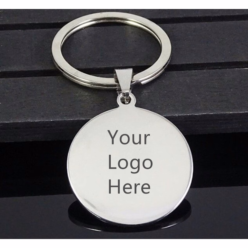 Round Metal Keychain