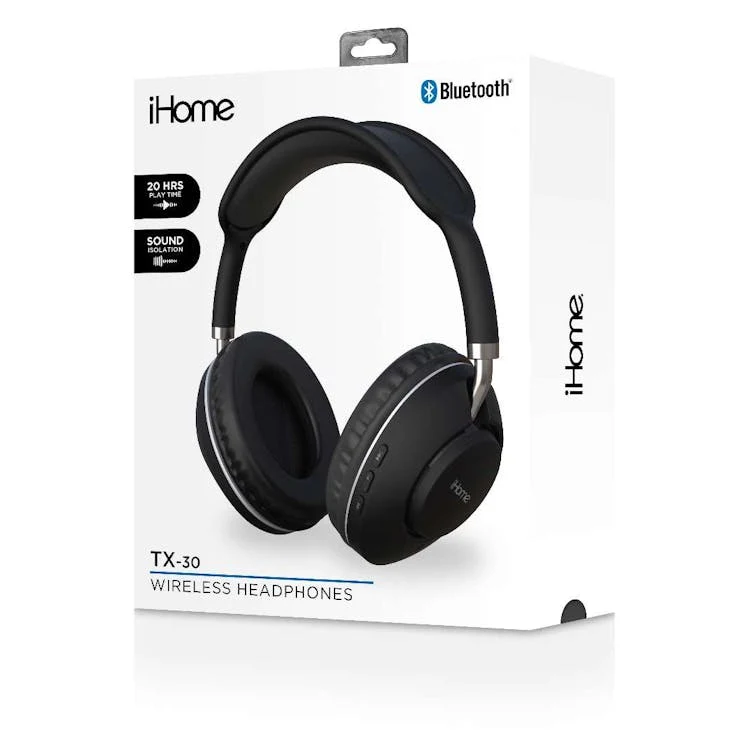 iHome TX-30 Wireless Headphones - Black 1