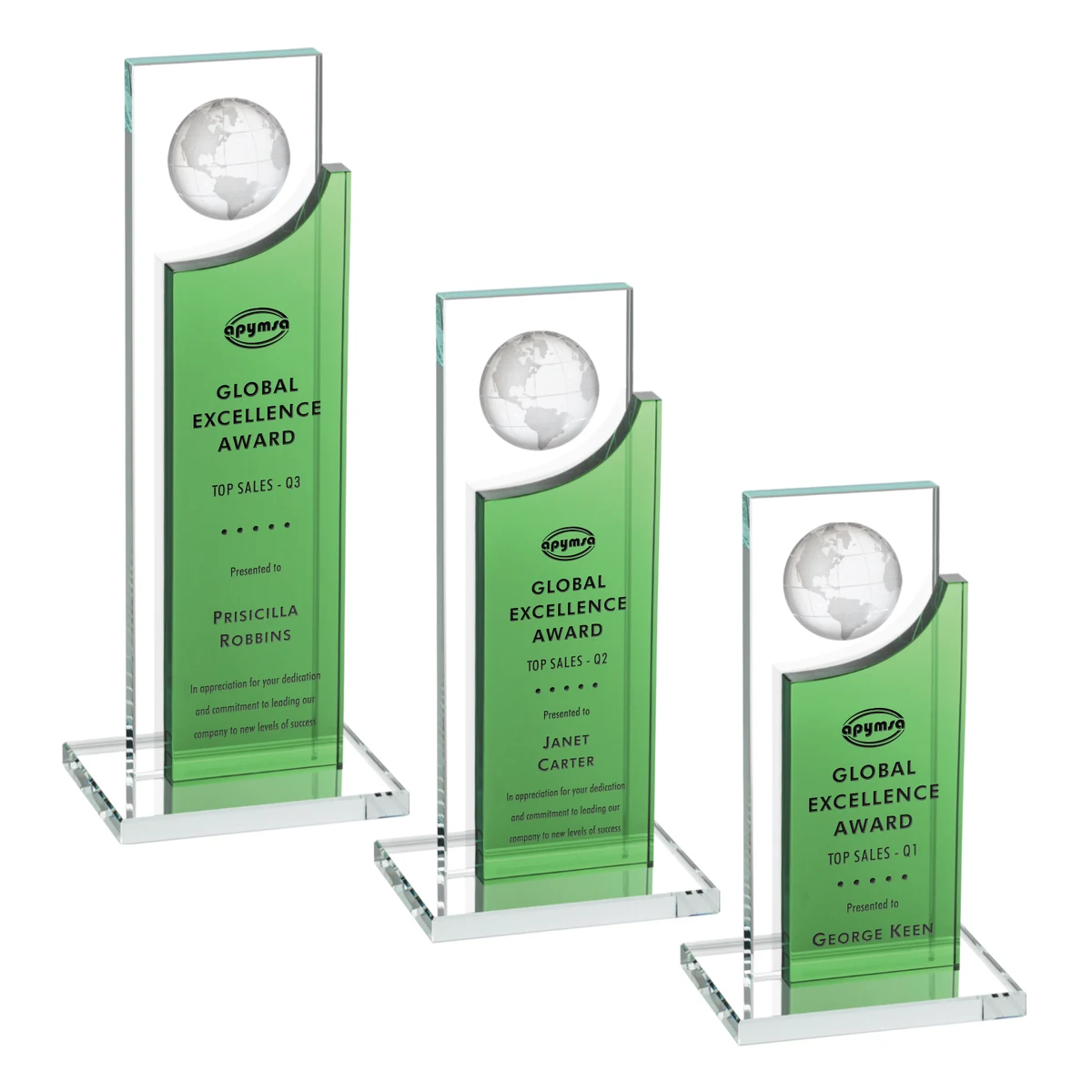 Sherwood Globe Award - Green 1