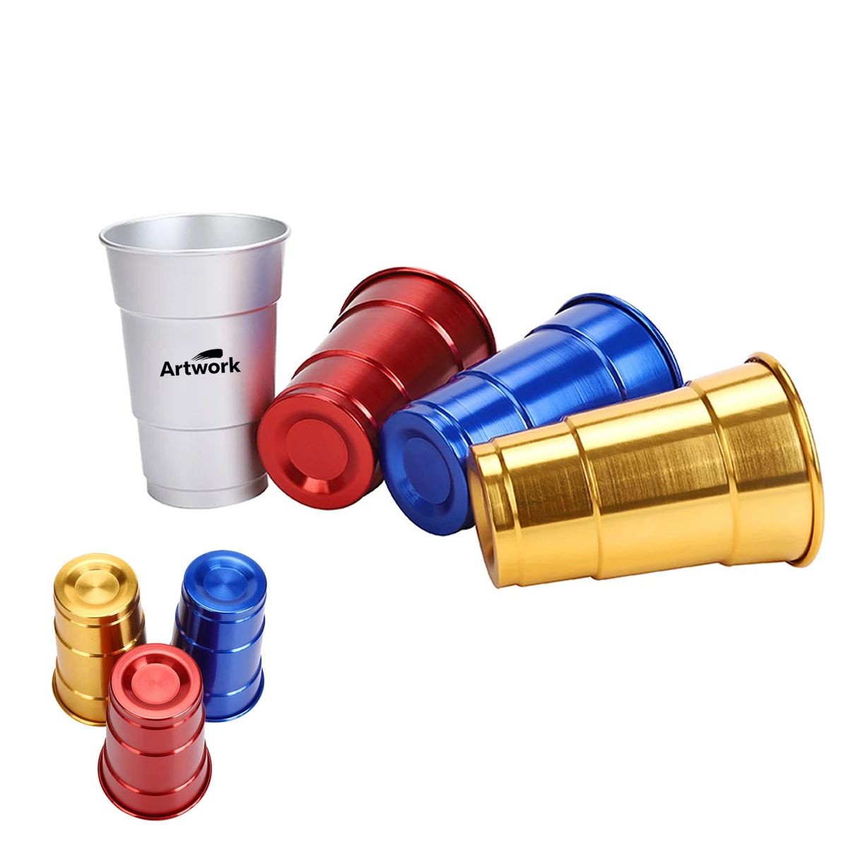 Food Grade Single-Layer Rolled Edge Aluminum Cup 1