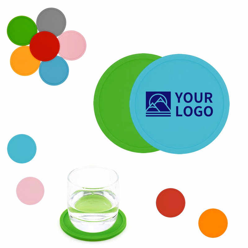 Round Silicone Coaster for Drinks