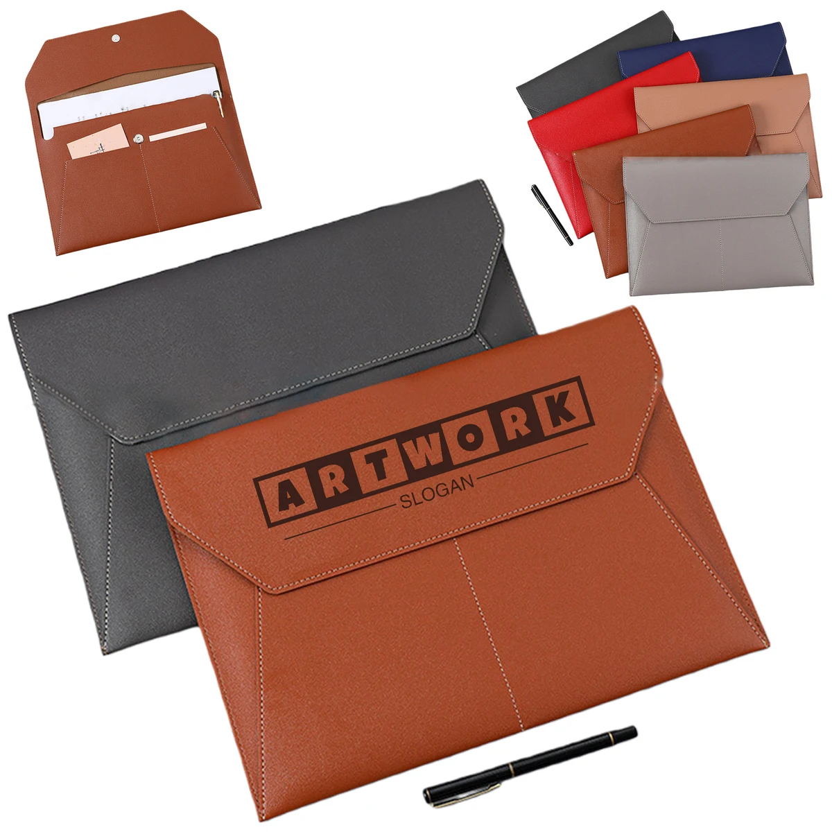 Leather Document Envelope Folder 1