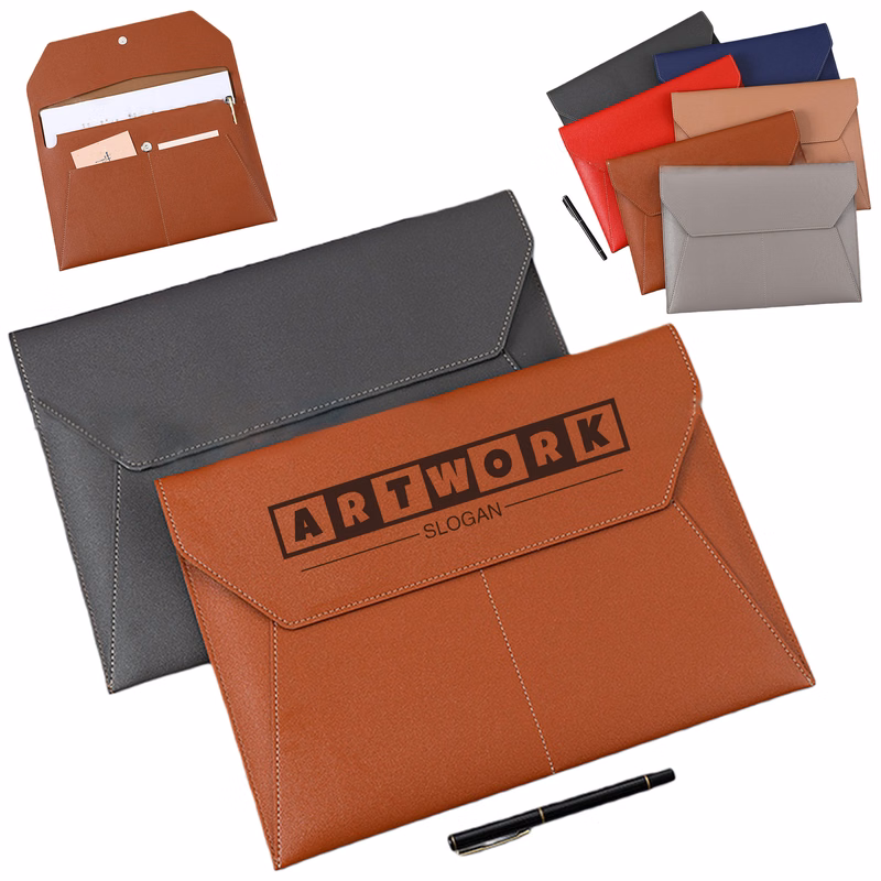 Leather Document Envelope Folder