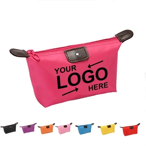 Custom Waterproof Nylon Cosmetic Storage Bag 10x6 Inches — Travel Essential 1