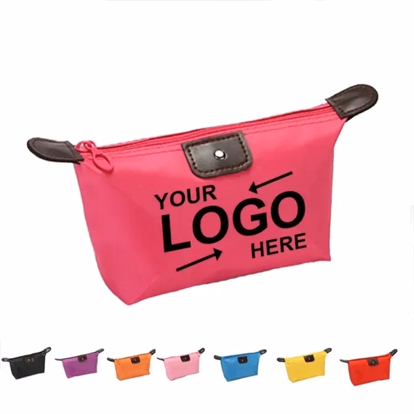 Custom Waterproof Nylon Cosmetic Storage Bag 10x6 Inches — Travel Essential