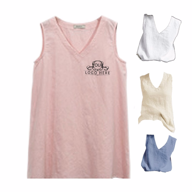 Women's Summer Sleeveless Tunic Casual T-Shirt