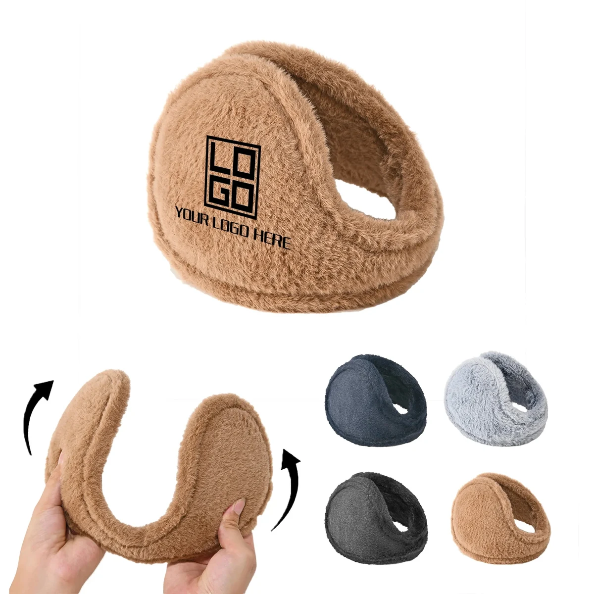 Warm Rabbit Fur Earmuffs 1