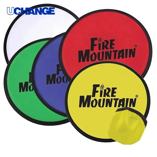 Collapsible Flying Disc with Pouch Packable Outdoor Game for Parks & Beaches 1