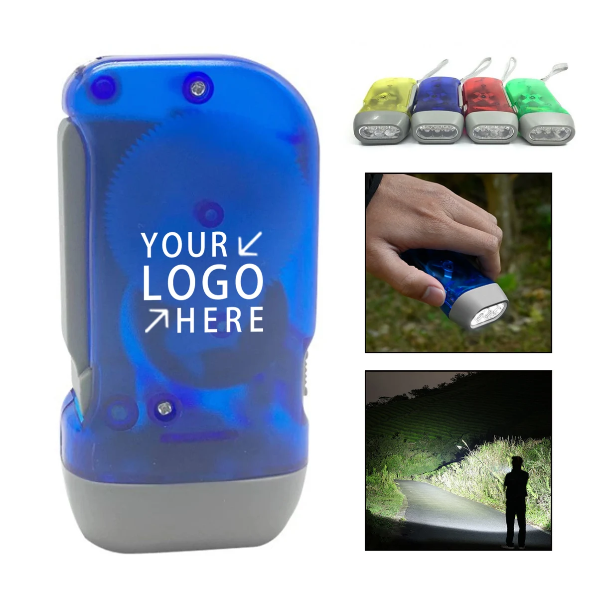3 Led Hand-Pressure Generator Flashlight 1