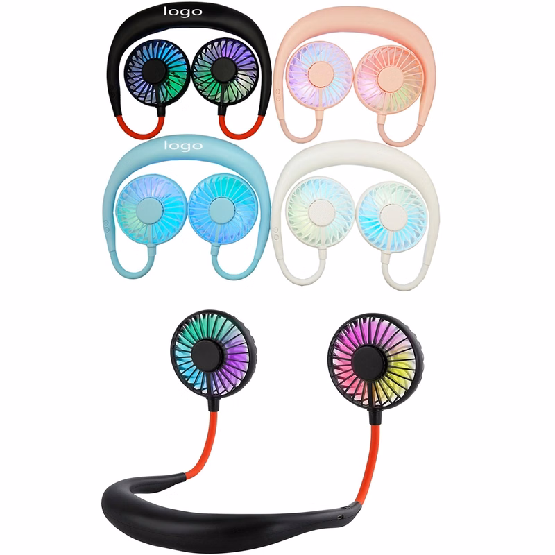 Portable LED Sports Neck Fans