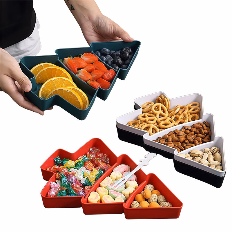Christmas Tree Tray Snack Serving Platter