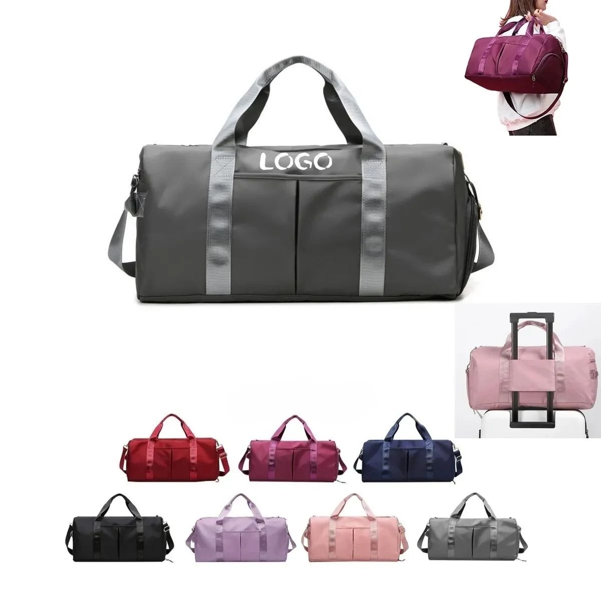 Dry Wet Separated Gym Bag Organizer 1