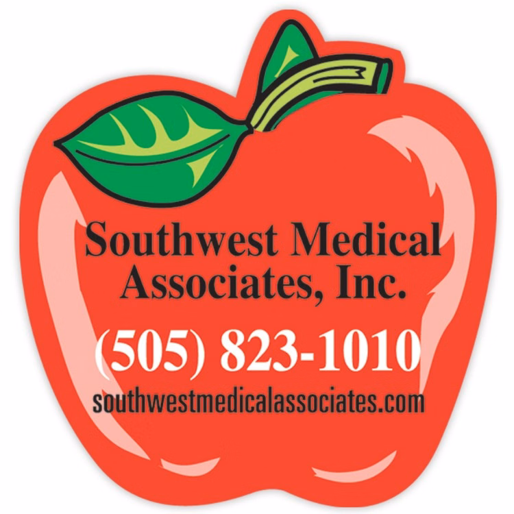 Vinyl Label (2.25"x2.25") Apple Shape