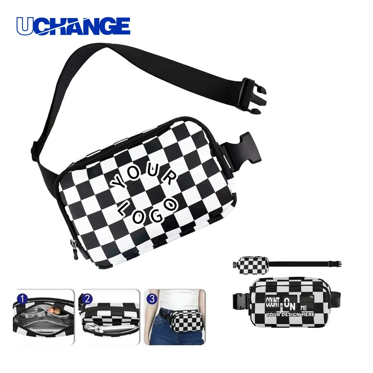 Oxford Belt Bag Organizer with Secure Compartments 1