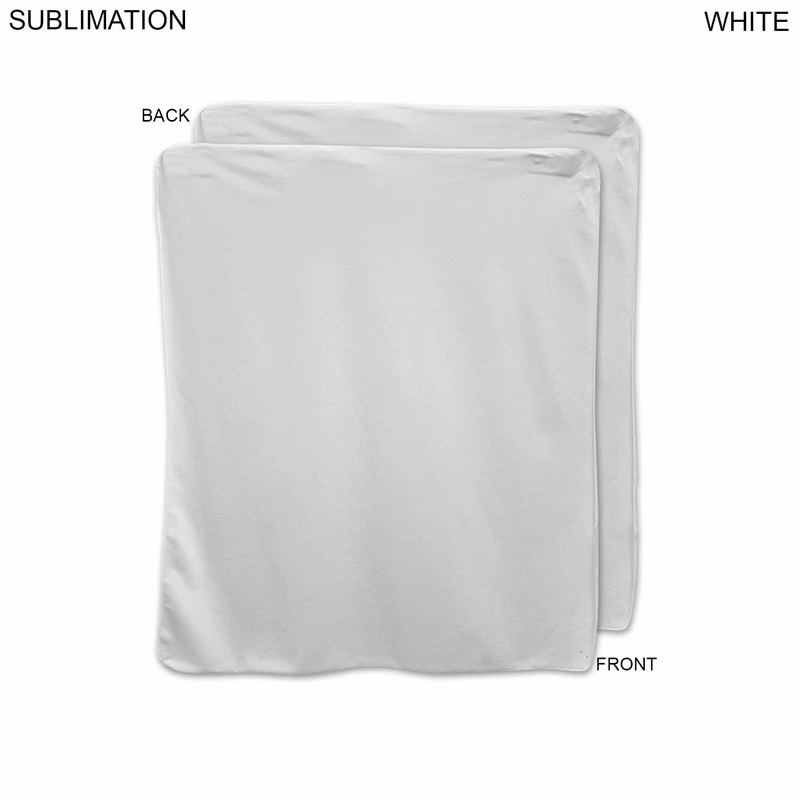 Ultra Soft and Smooth Microfleece White Couch sized Blanket, 50x60, Blank Only