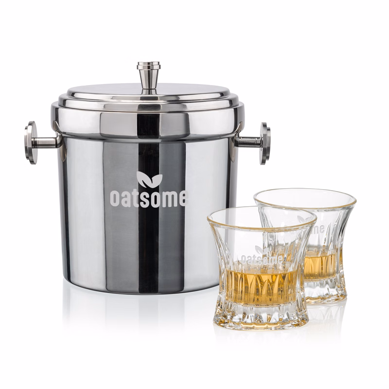 Milano Ice Bucket & Langstaff On-the-Rocks Set