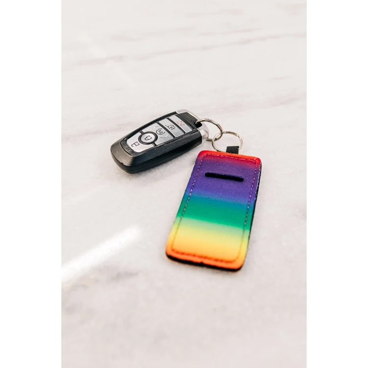 NeoSlot Neoprene Lipstick Holder Keychain 1