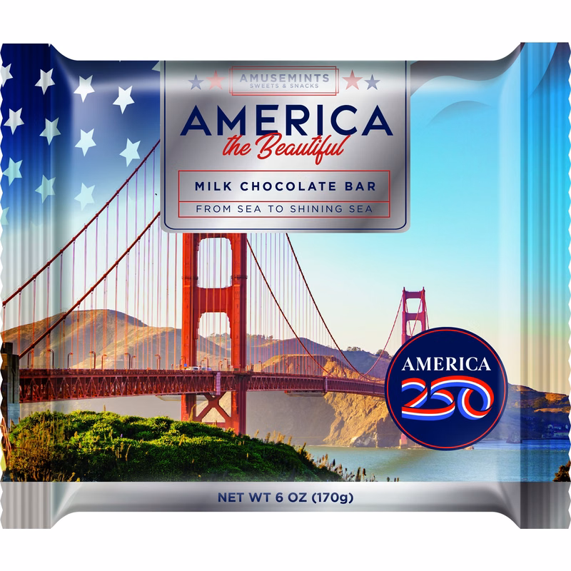 America 250 Flow Wrapped 6 oz Chocolate Bar