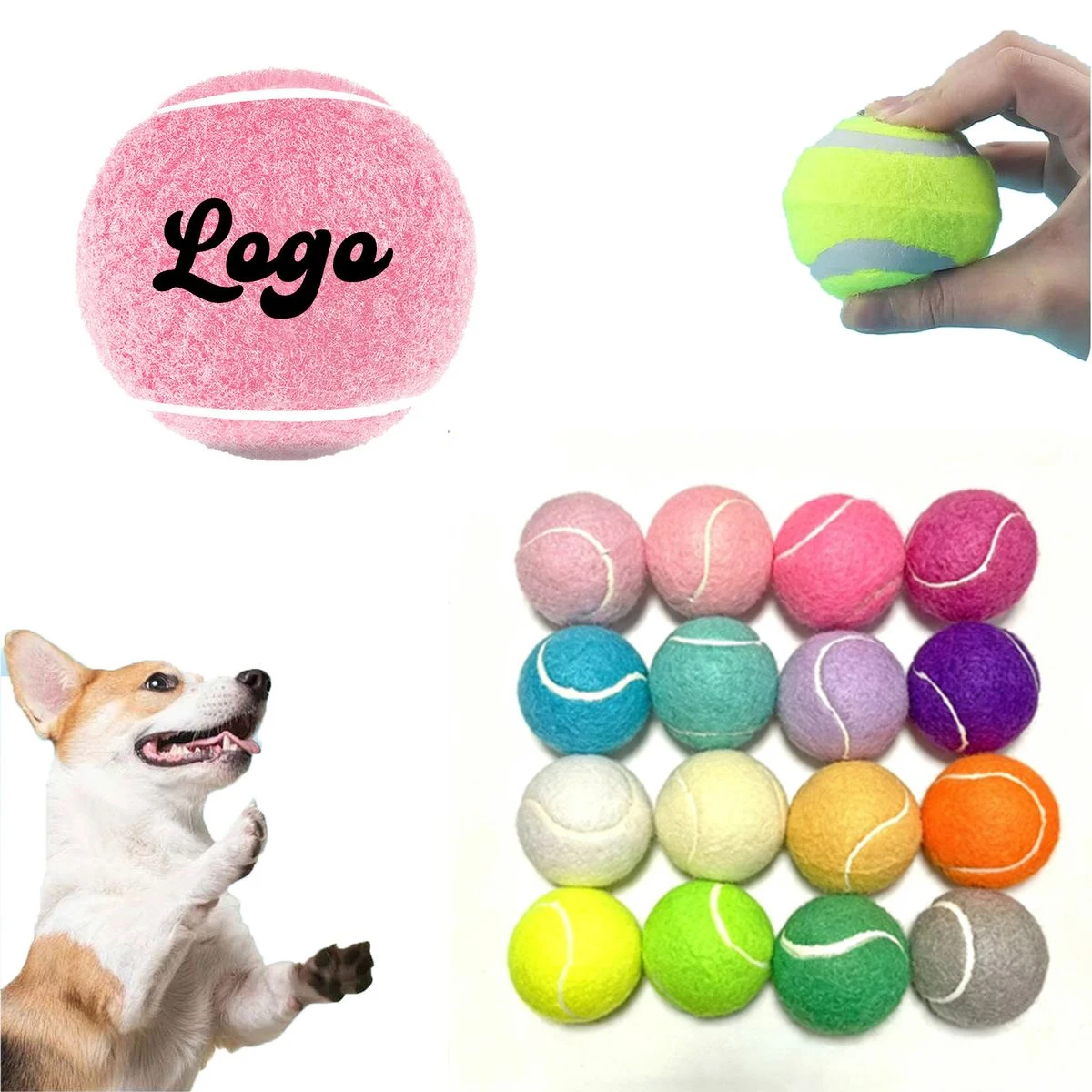 Playful Macaron Tennis Balls for Pets and Training 1
