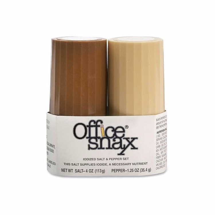 Office Snax Iodized Salt & Pepper Shakers