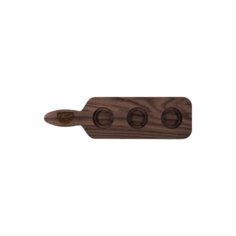 Walnut Paddle 3-Slot Sampler Board