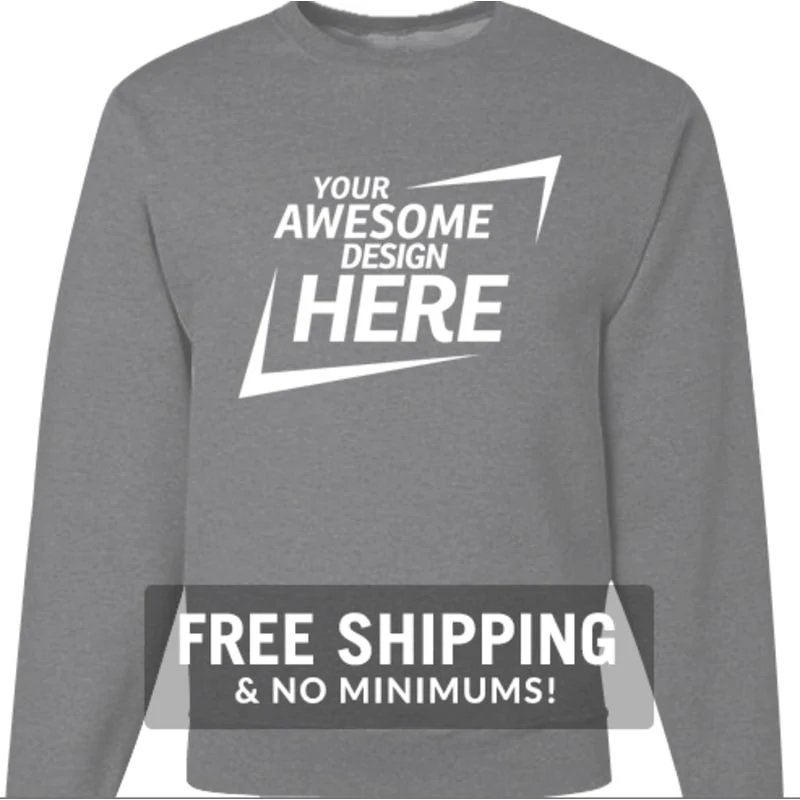 Custom Sweatshirts, custom hoodie or sweatshirt with logo imprint 1